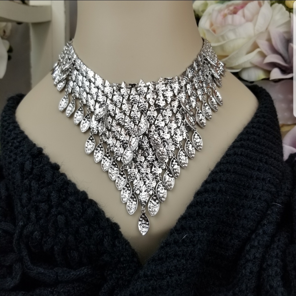 Kendra Scott, Tanay, Silver, Bib Necklace